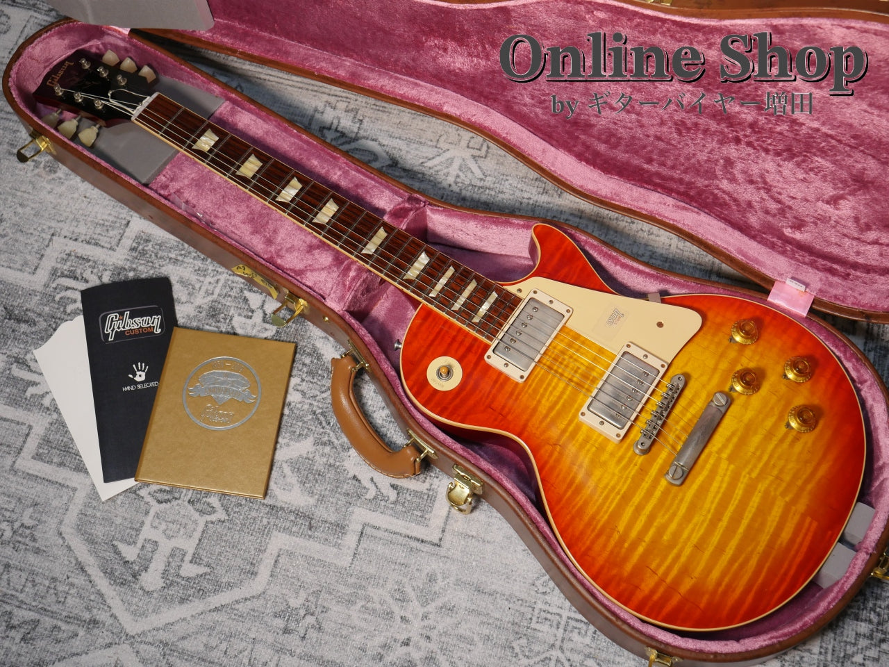 USED 2019 Gibson Custom Shop 60th Anniversary 1959 Les Paul Standard Sunrise Teaburst VOS
