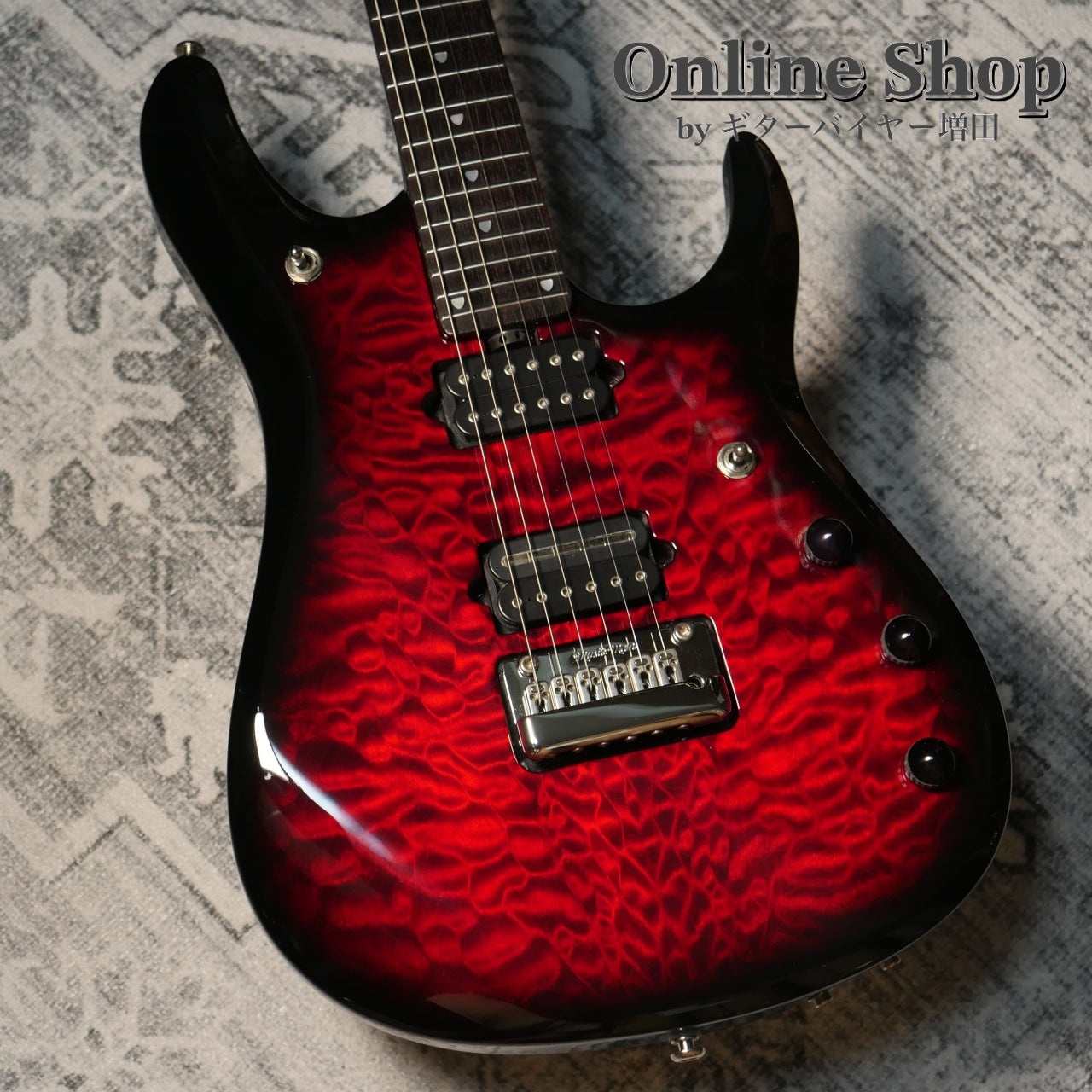 USED 2013 MusicMan BFR John Petrucci Quilt Ruby