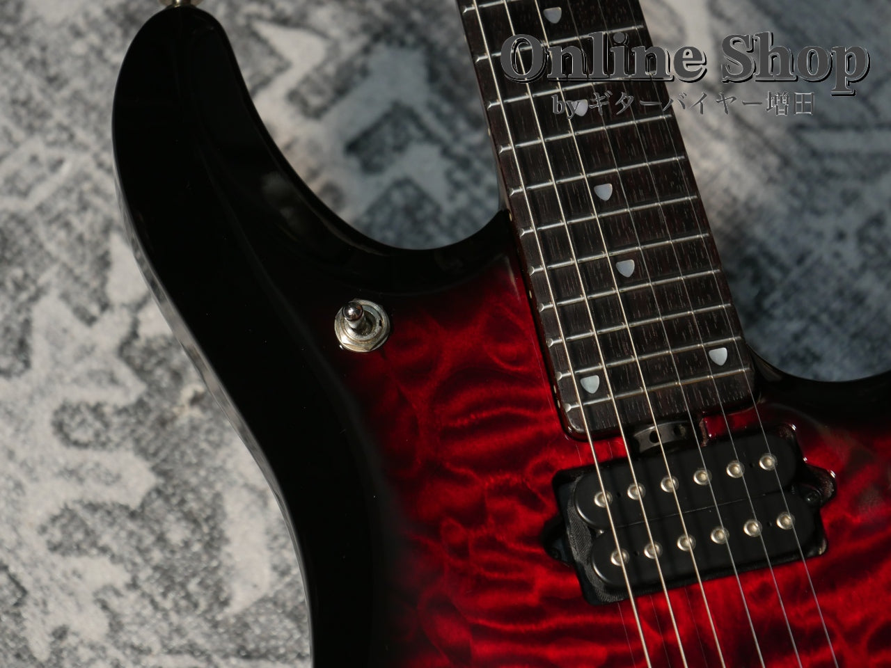 USED 2013 MusicMan BFR John Petrucci Quilt Ruby
