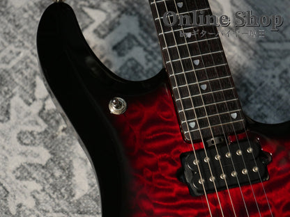 USED 2013 MusicMan BFR John Petrucci Quilt Ruby