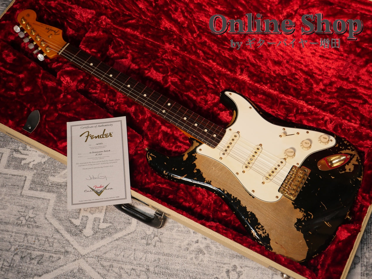USED 2012 Fender Custom Shop MBS "John Cruz" 1963 Stratocaster Heavy Relic MOD Black