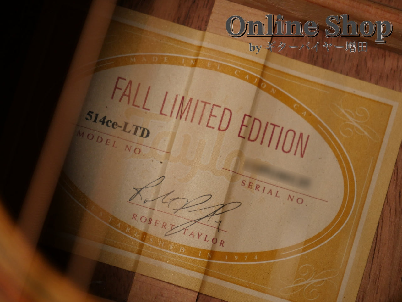USED 2010 Taylor 514ce LTD "Koa" Fall Limited Edition 2010 Natural