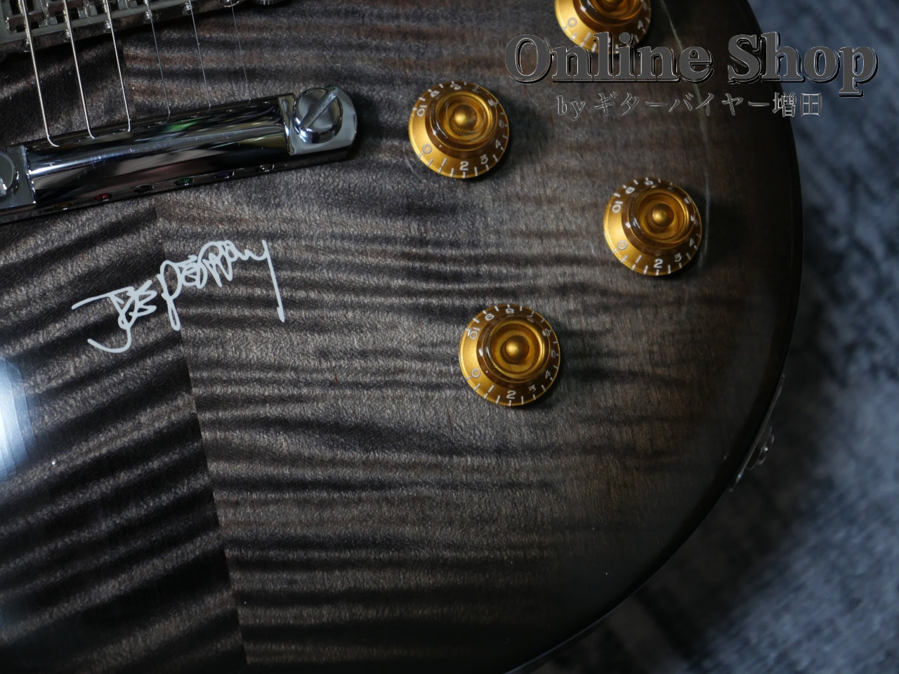 USED 1997 Gibson Joe Perry Les Paul Translucent Black Burst