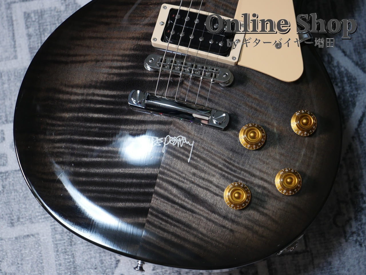 USED 1997 Gibson Joe Perry Les Paul Translucent Black Burst