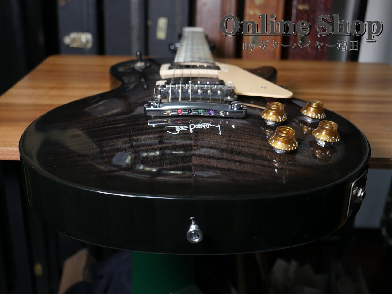 USED 1997 Gibson Joe Perry Les Paul Translucent Black Burst