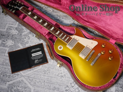 USED 2014 Gibson Custom Shop Historic Collection 1957 Les Paul Goldtop Reissue Antique Gold / Dark Back VOS