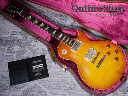 USED 2012 Gibson Custom Shop Limited Run 1958 Les Paul Standard Reissue Lightly Figured w/Push Pull Orange Sunset Fade VOS