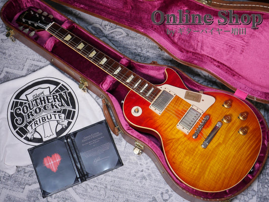 USED 2014 Gibson Custom Shop "Southern Rock Tribute" 1959 Les Paul Standard Aged / Signed Reverse Burst
