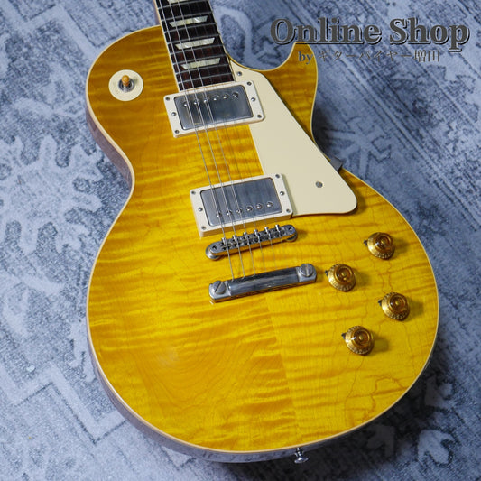 USED 2019 Gibson Custom Shop 60th Anniversary 1959 Les Paul Standard Green Lemon VOS