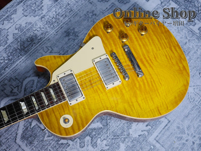 USED 2019 Gibson Custom Shop 60th Anniversary 1959 Les Paul Standard Green Lemon VOS