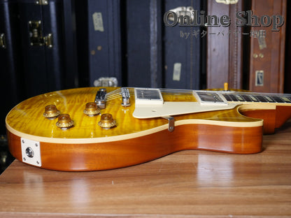 USED 2019 Gibson Custom Shop 60th Anniversary 1959 Les Paul Standard Green Lemon VOS