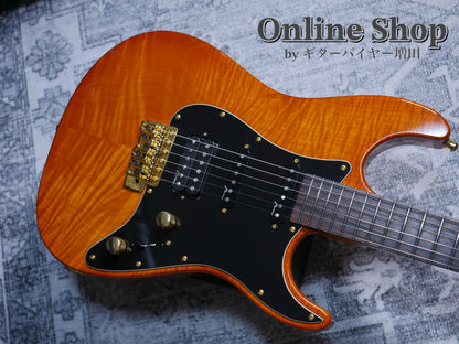 USED 2012s Marchione Guitars Vintage Tremolo Ash SSH Deep Amber