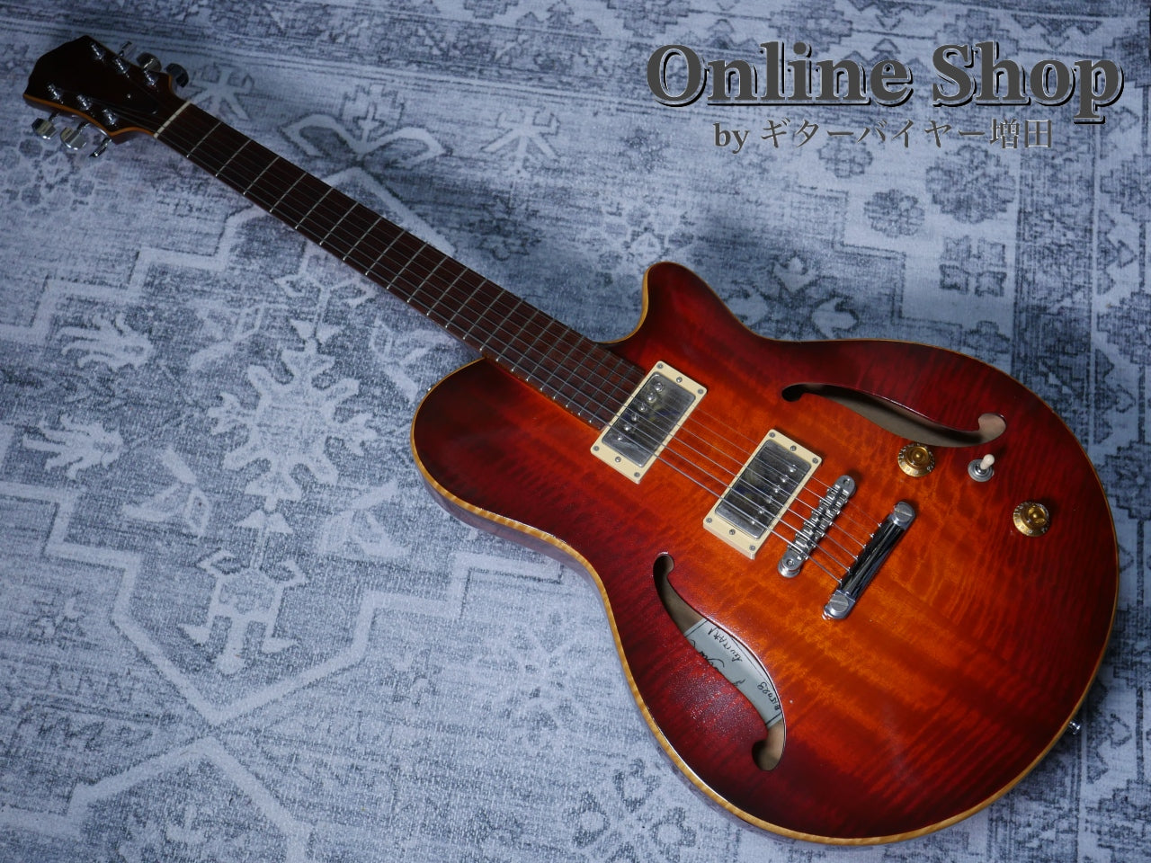 USED 2010s Style-N Nishgaki Guitars Arcus Semihollow 2PU Sunburst