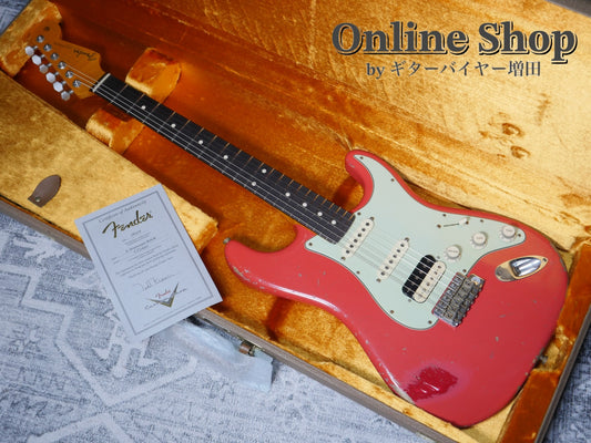 USED 2016 Fender Custom Shop MBS 1961 Stratocaster "22Frets" HSS Relic Fiesta Red by Todd Krause