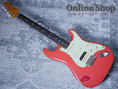 USED 2016 Fender Custom Shop MBS 1961 Stratocaster "22Frets" HSS Relic Fiesta Red by Todd Krause