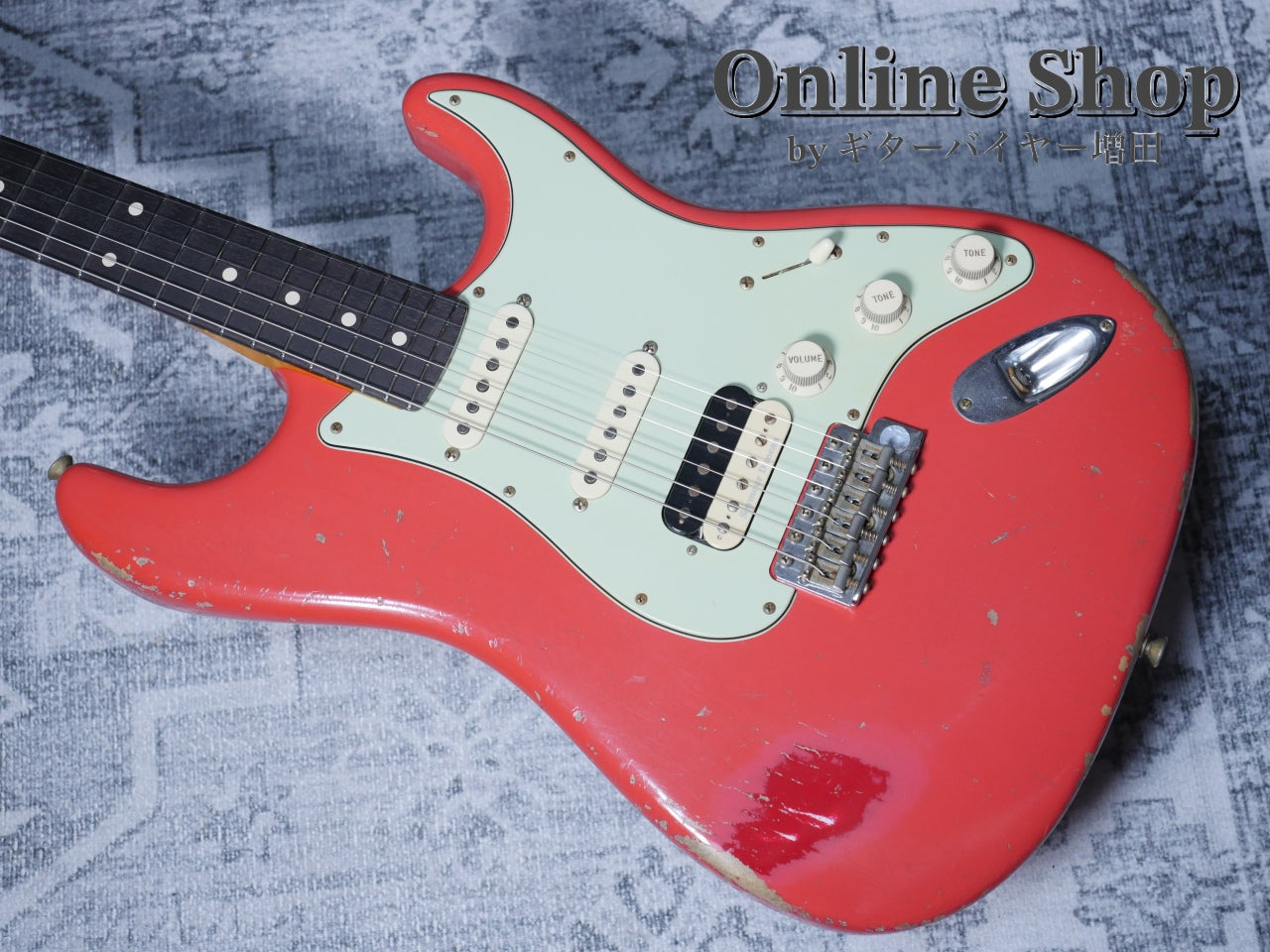 USED 2016 Fender Custom Shop MBS 1961 Stratocaster "22Frets" HSS Relic Fiesta Red by Todd Krause