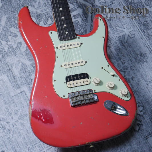 USED 2016 Fender Custom Shop MBS 1961 Stratocaster "22Frets" HSS Relic Fiesta Red by Todd Krause