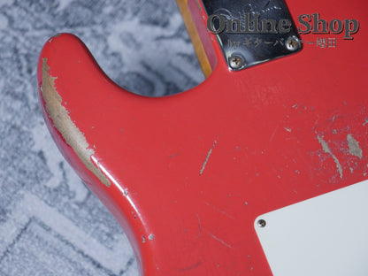 USED 2016 Fender Custom Shop MBS 1961 Stratocaster "22Frets" HSS Relic Fiesta Red by Todd Krause