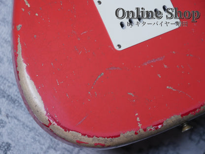 USED 2016 Fender Custom Shop MBS 1961 Stratocaster "22Frets" HSS Relic Fiesta Red by Todd Krause