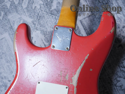 USED 2016 Fender Custom Shop MBS 1961 Stratocaster "22Frets" HSS Relic Fiesta Red by Todd Krause
