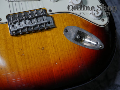 USED 2023s RS Guitarworks Contour Greenguard 3Tone Sunburst "Road Killed"