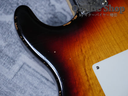 USED 2023s RS Guitarworks Contour Greenguard 3Tone Sunburst "Road Killed"