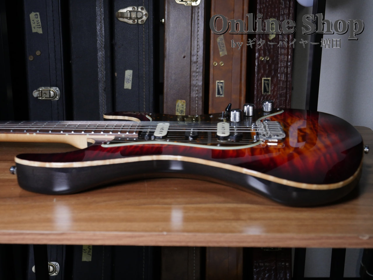 USED 2017 Freedom Custom Guitar Research Hydra 2-Point "Premium Quilt Maple" 日の出(HD)/MH