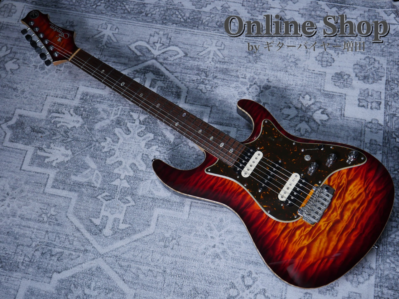 USED 2017 Freedom Custom Guitar Research Hydra 2-Point "Premium Quilt Maple" 日の出(HD)/MH