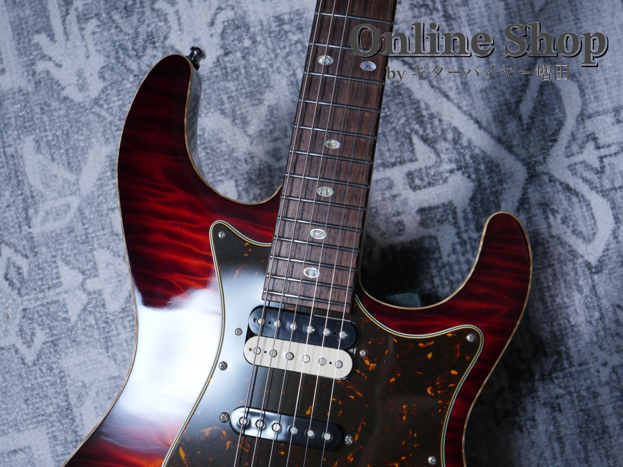 USED 2017 Freedom Custom Guitar Research Hydra 2-Point "Premium Quilt Maple" 日の出(HD)/MH