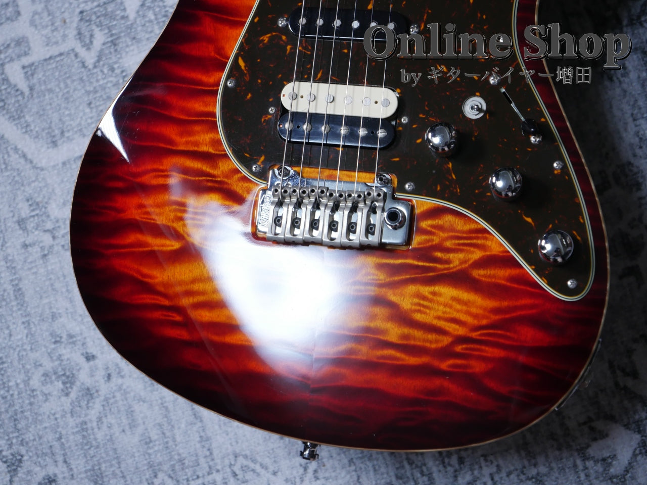 USED 2017 Freedom Custom Guitar Research Hydra 2-Point "Premium Quilt Maple" 日の出(HD)/MH