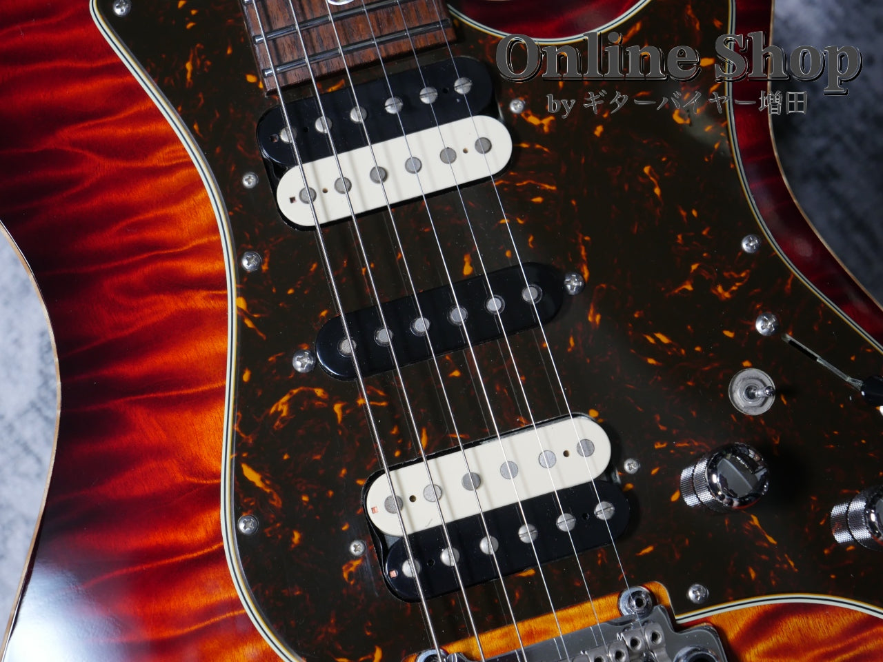 USED 2017 Freedom Custom Guitar Research Hydra 2-Point "Premium Quilt Maple" 日の出(HD)/MH