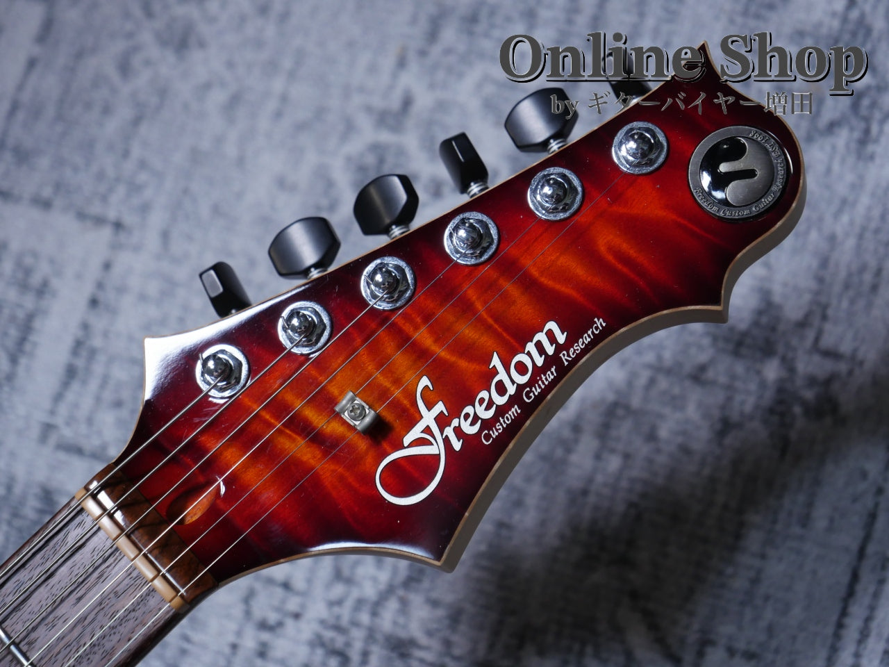 USED 2017 Freedom Custom Guitar Research Hydra 2-Point "Premium Quilt Maple" 日の出(HD)/MH