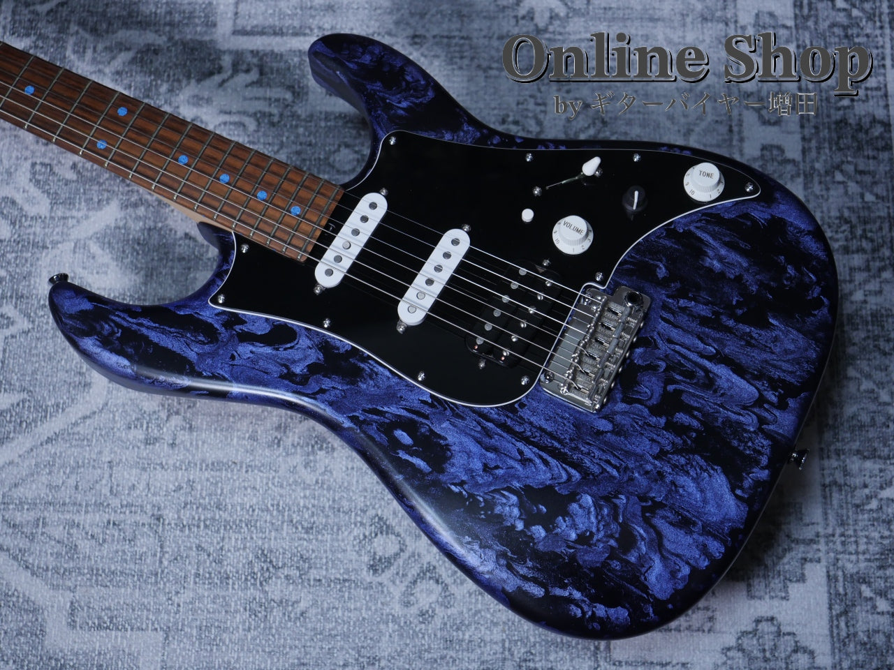 USED 2022 James Tyler USA Studio Elite HD Black Shmear with Royal Blue Tint