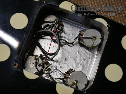 USED 1990s Fernandes FV-105RR BL-W Polka Dots