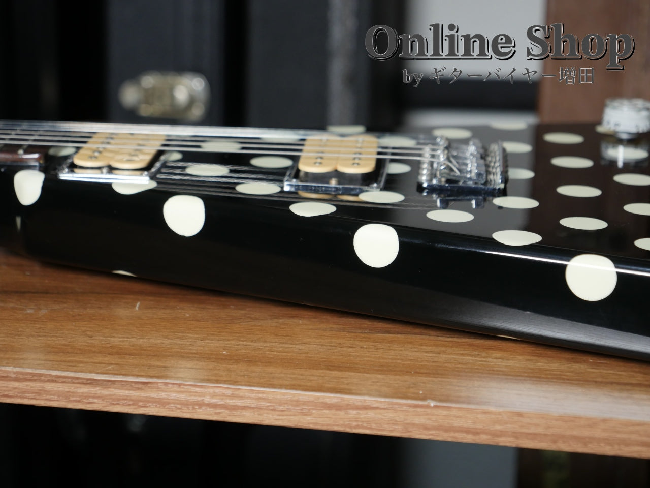 USED 1990s Fernandes FV-105RR BL-W Polka Dots