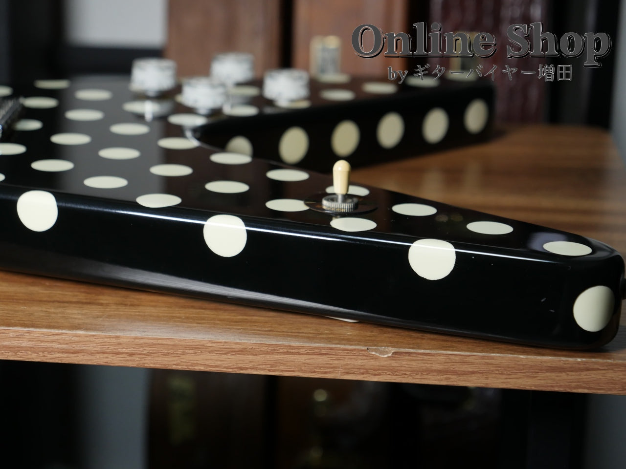 USED 1990s Fernandes FV-105RR BL-W Polka Dots