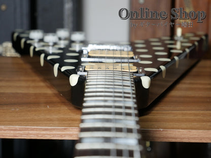 USED 1990s Fernandes FV-105RR BL-W Polka Dots