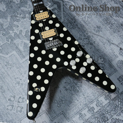 USED 1990s Fernandes FV-105RR BL-W Polka Dots