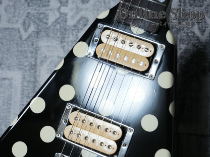 USED 1990s Fernandes FV-105RR BL-W Polka Dots