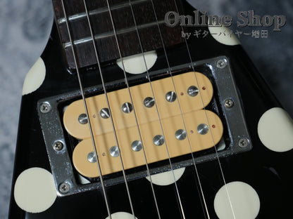 USED 1990s Fernandes FV-105RR BL-W Polka Dots