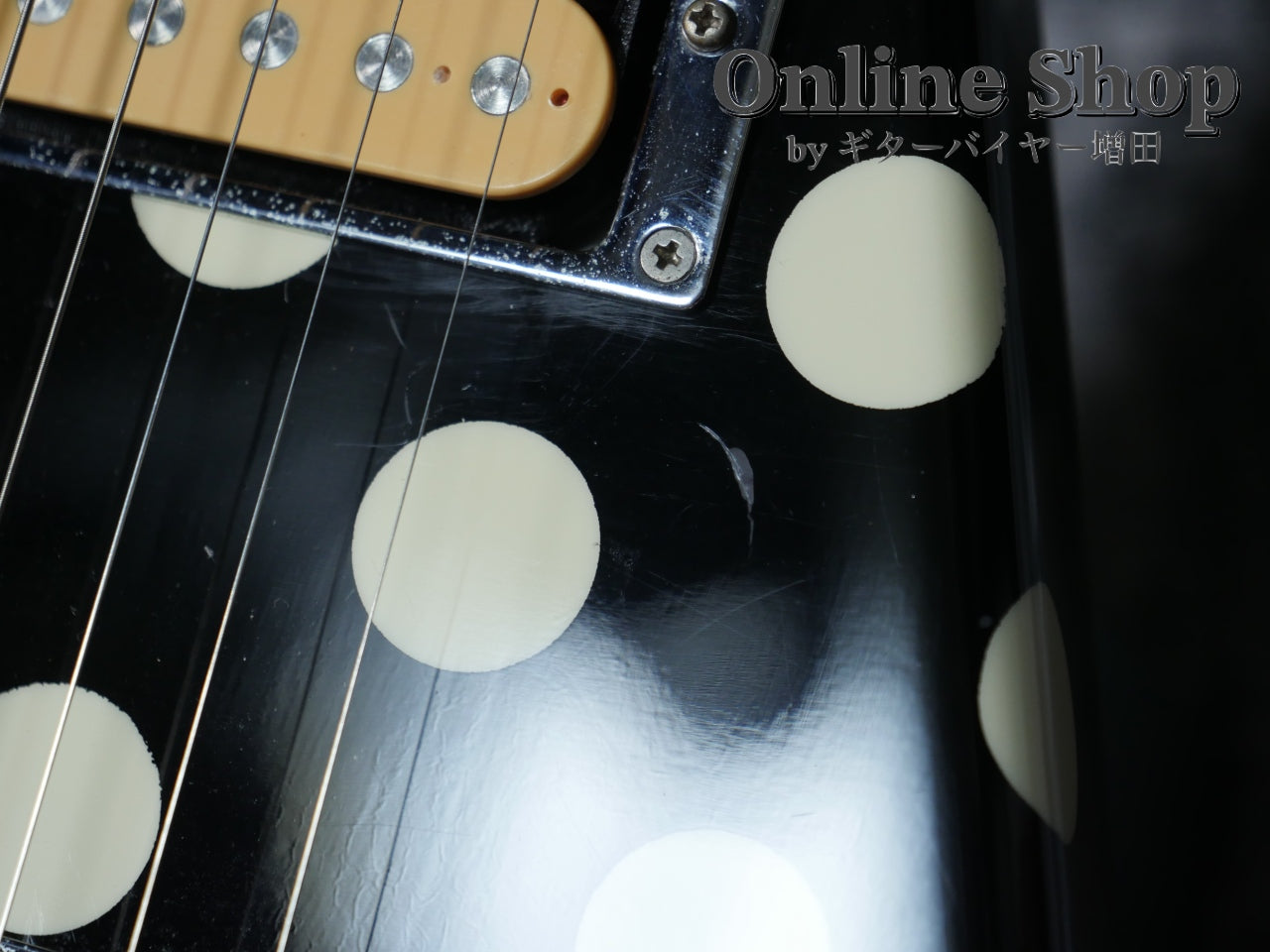 USED 1990s Fernandes FV-105RR BL-W Polka Dots