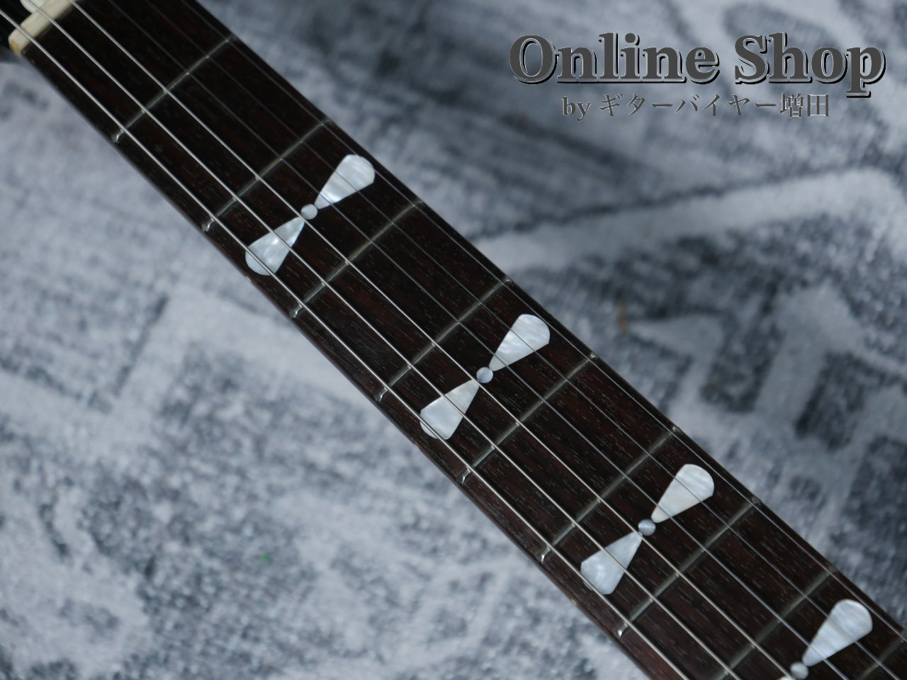 USED 1990s Fernandes FV-105RR BL-W Polka Dots