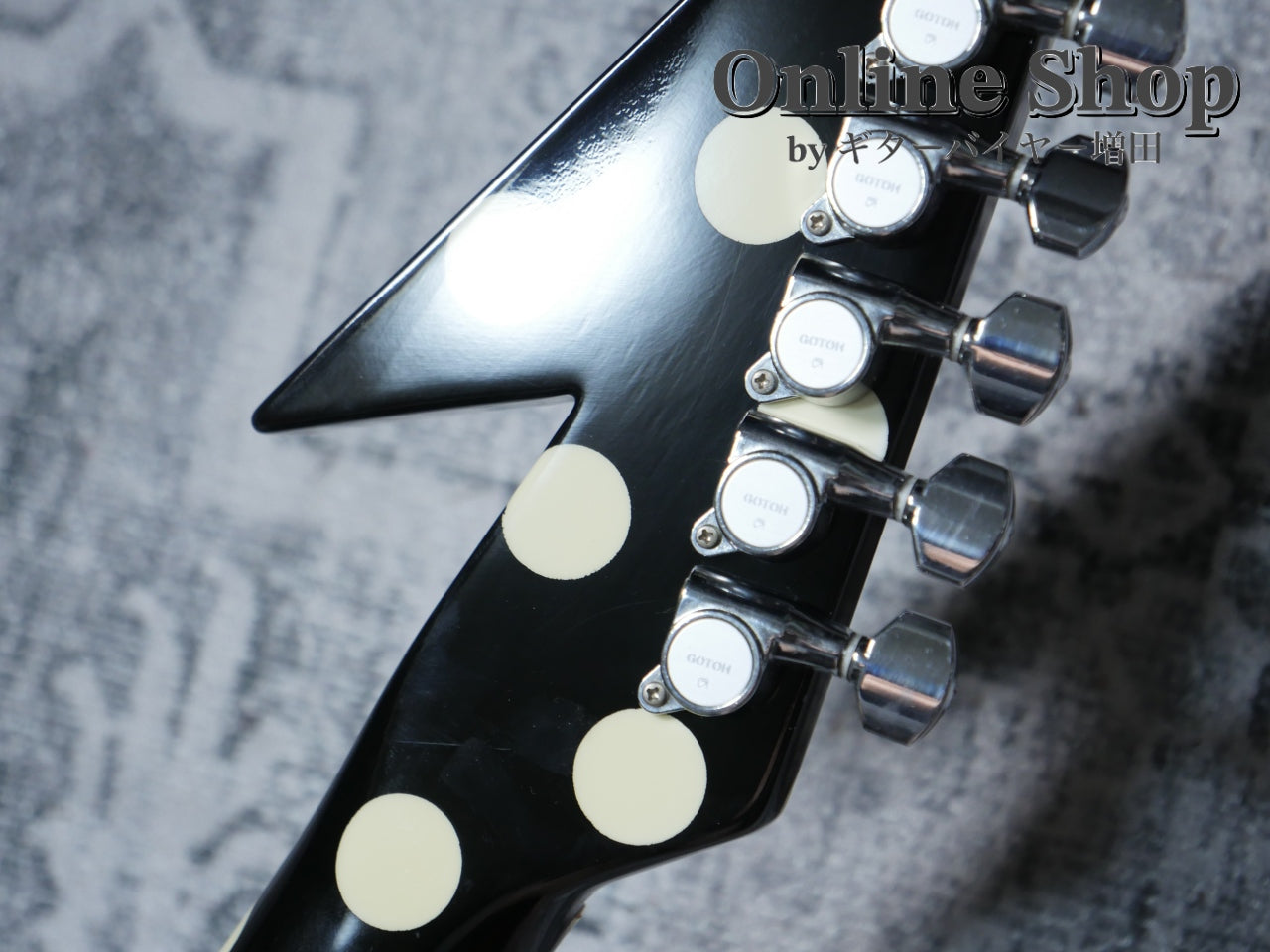 USED 1990s Fernandes FV-105RR BL-W Polka Dots