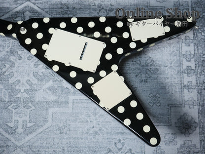 USED 1990s Fernandes FV-105RR BL-W Polka Dots