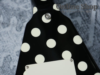 USED 1990s Fernandes FV-105RR BL-W Polka Dots