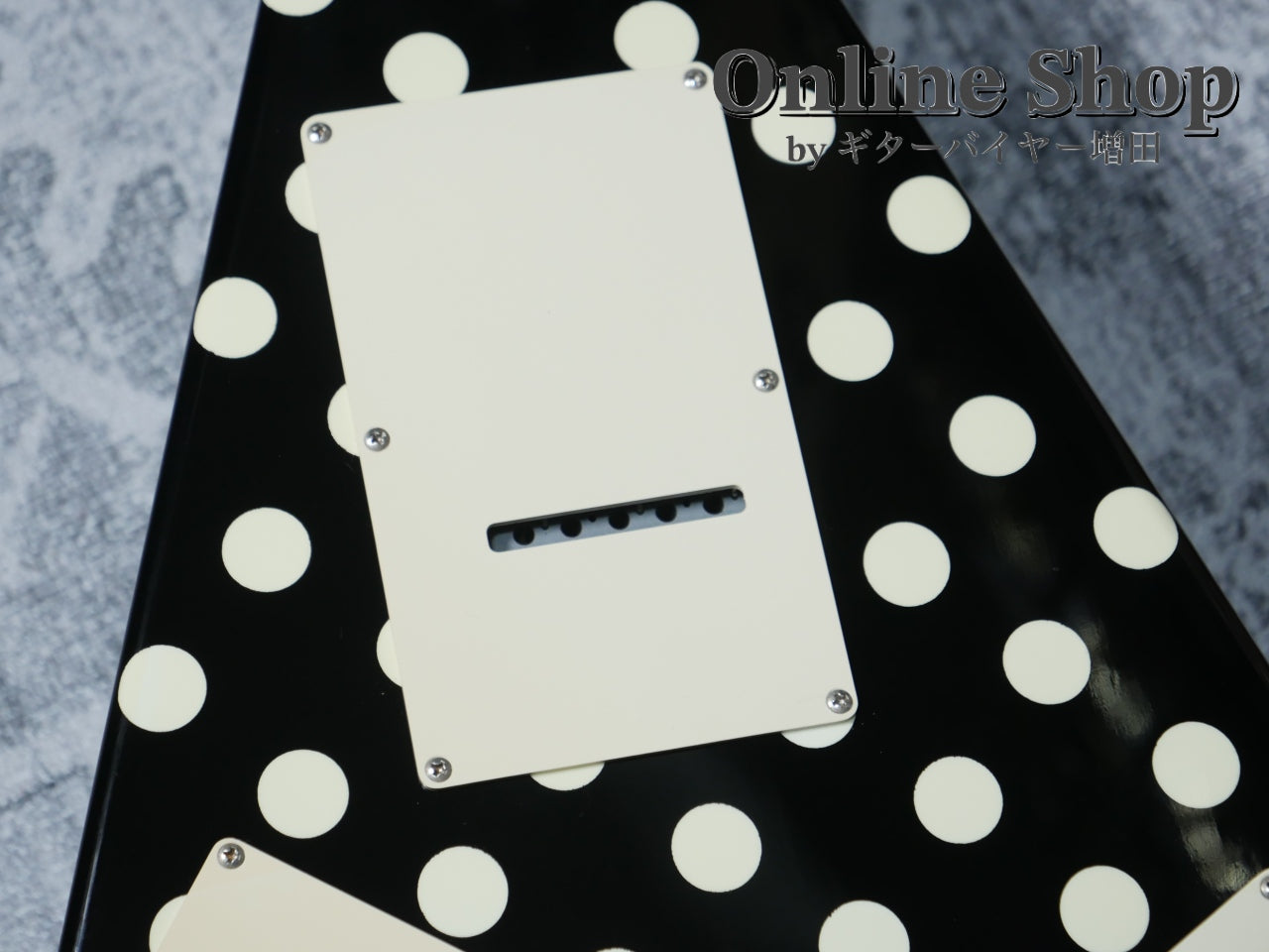 USED 1990s Fernandes FV-105RR BL-W Polka Dots