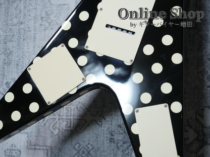 USED 1990s Fernandes FV-105RR BL-W Polka Dots