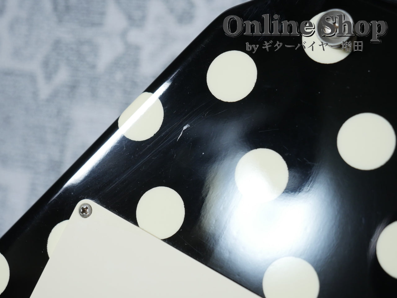 USED 1990s Fernandes FV-105RR BL-W Polka Dots