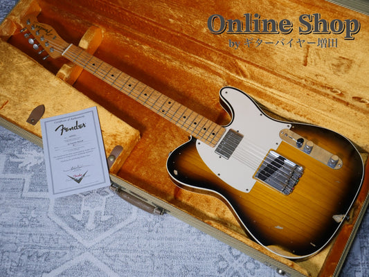 USED 2007 Fender Custom Shop TBC 1959 Custom Esquire Relic 2-Color Sunburst
