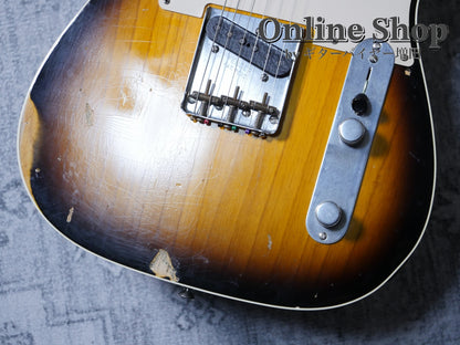 USED 2007 Fender Custom Shop TBC 1959 Custom Esquire Relic 2-Color Sunburst